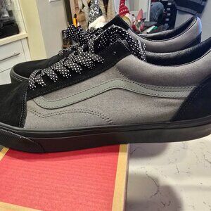 Vans Old Skool Reflective Black VN000ECUQPT Shoes Skateboarding Men's Sz 13 NEW